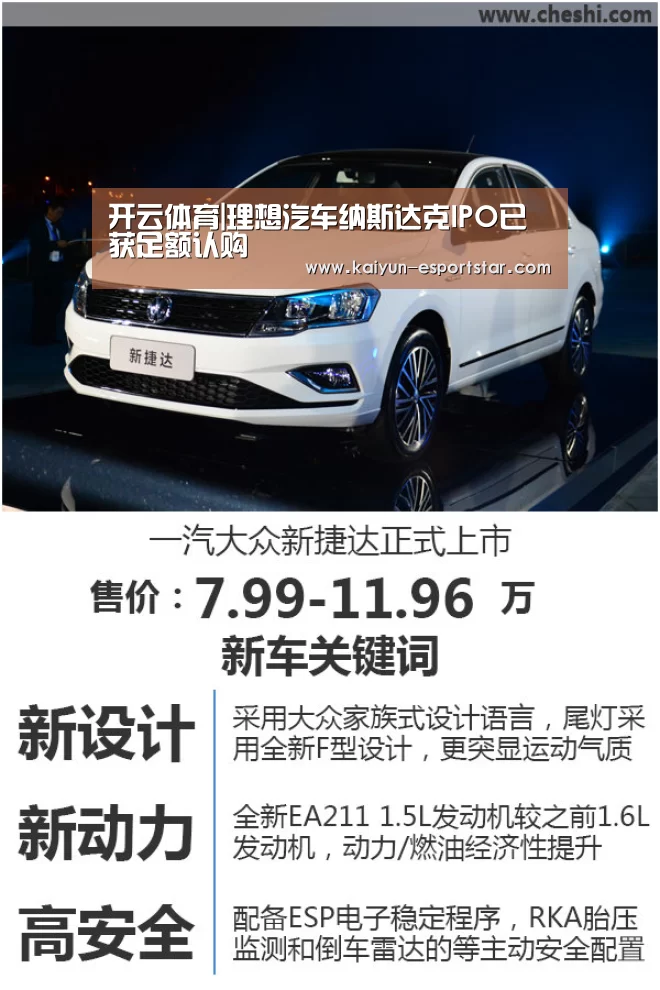 开云体育|理想汽车纳斯达克IPO已获足额认购(图1) 开云体育
